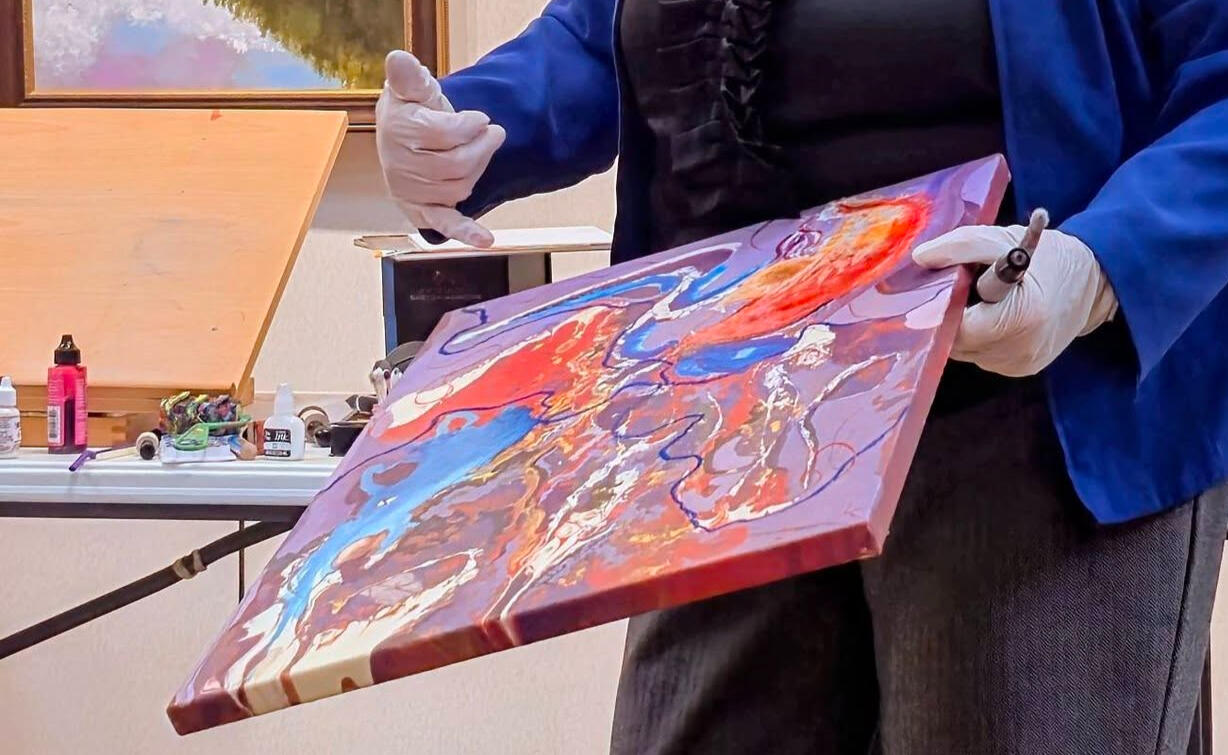 Alcohol Ink on Canvas